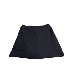 Croft & Barrow Black Skirt with Built-In Shorts, Size M, Sleek Practical, GUC